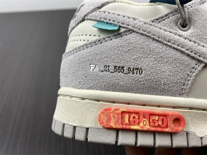 nike dunk low o-w lot 16 dj0950-111