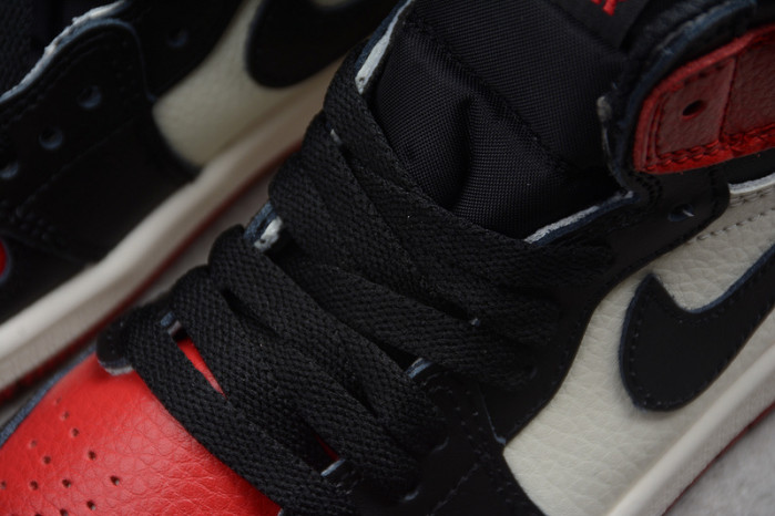 kids air jordan 1 retro high og "bred toe" 555088 610