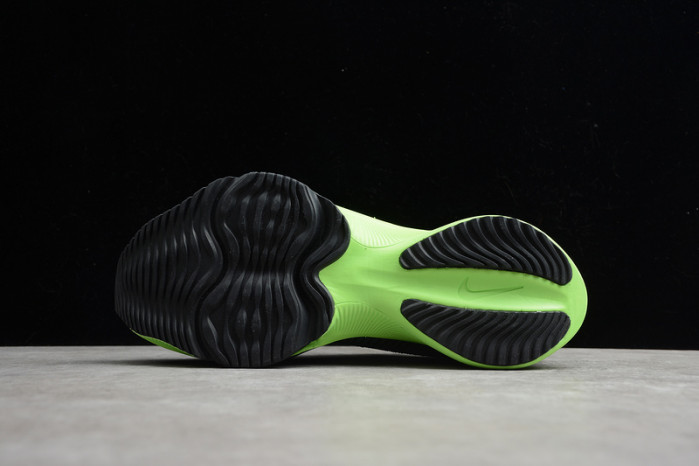 nike air zoom alphafly next% black electric green ci9925-400
