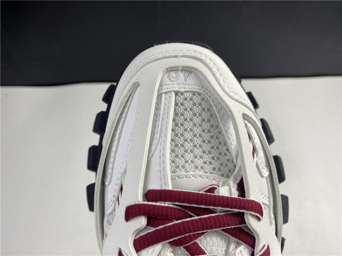 Ba*len*cia*ga track trainer white and burgundy 542436 w3ac1 2050
