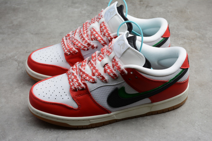 frame skate x nike sb dunk low ct2550-600